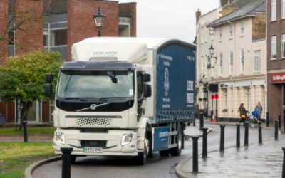 Volvo-Lkw mit neuester Sicherheitstechnik ausgestattet