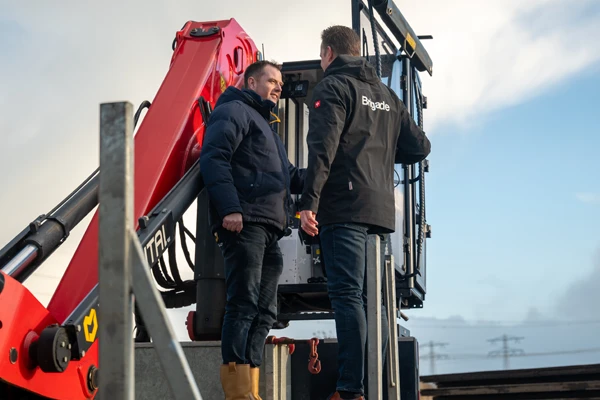Lkw mit Seitensensor