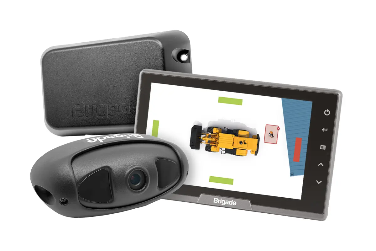 Brigade Radar OSD mit Backeye®360 AI Kamera und Backsense® Radar BS-9100 Sensor