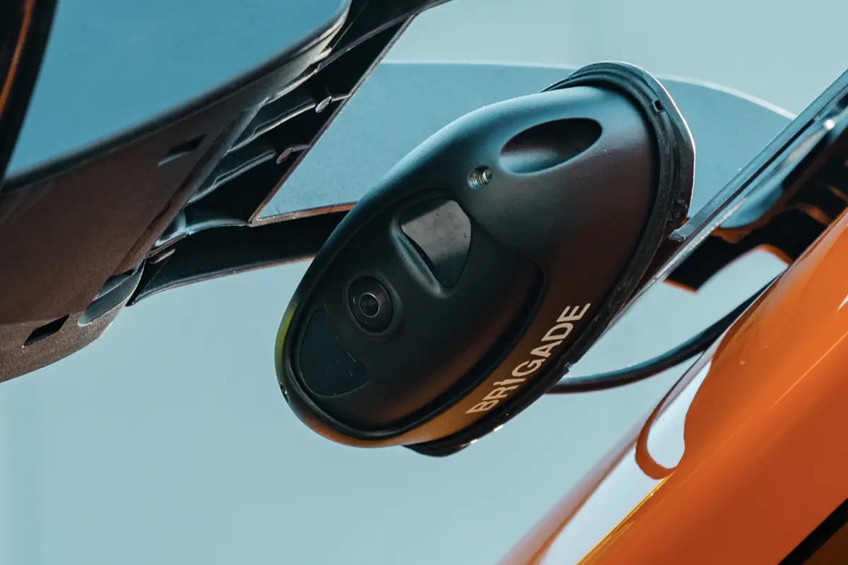 Brigade Backeye®360 AI Camera fitted to a road sweeper