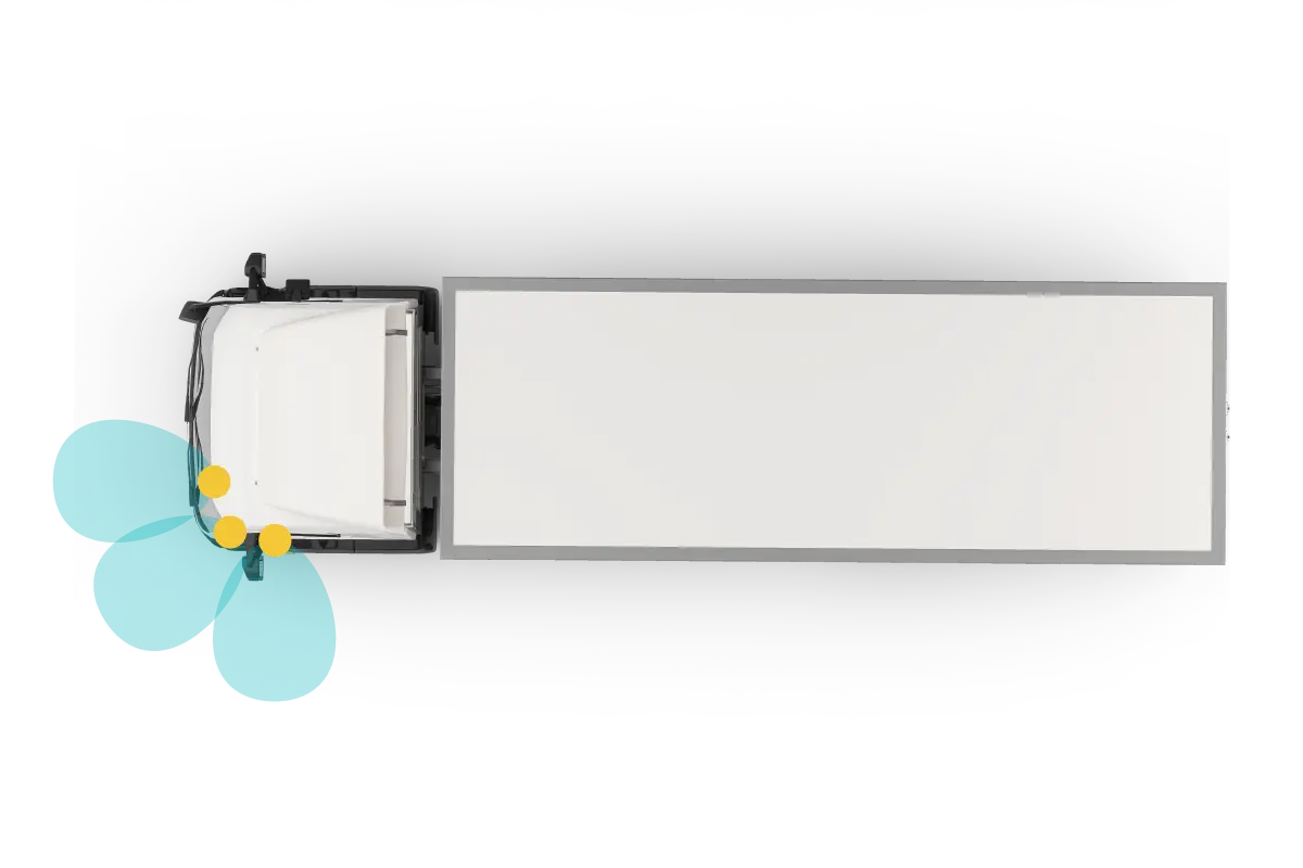 Brigade Cornerscan® 3 sensor ultrasonic detection system graphics