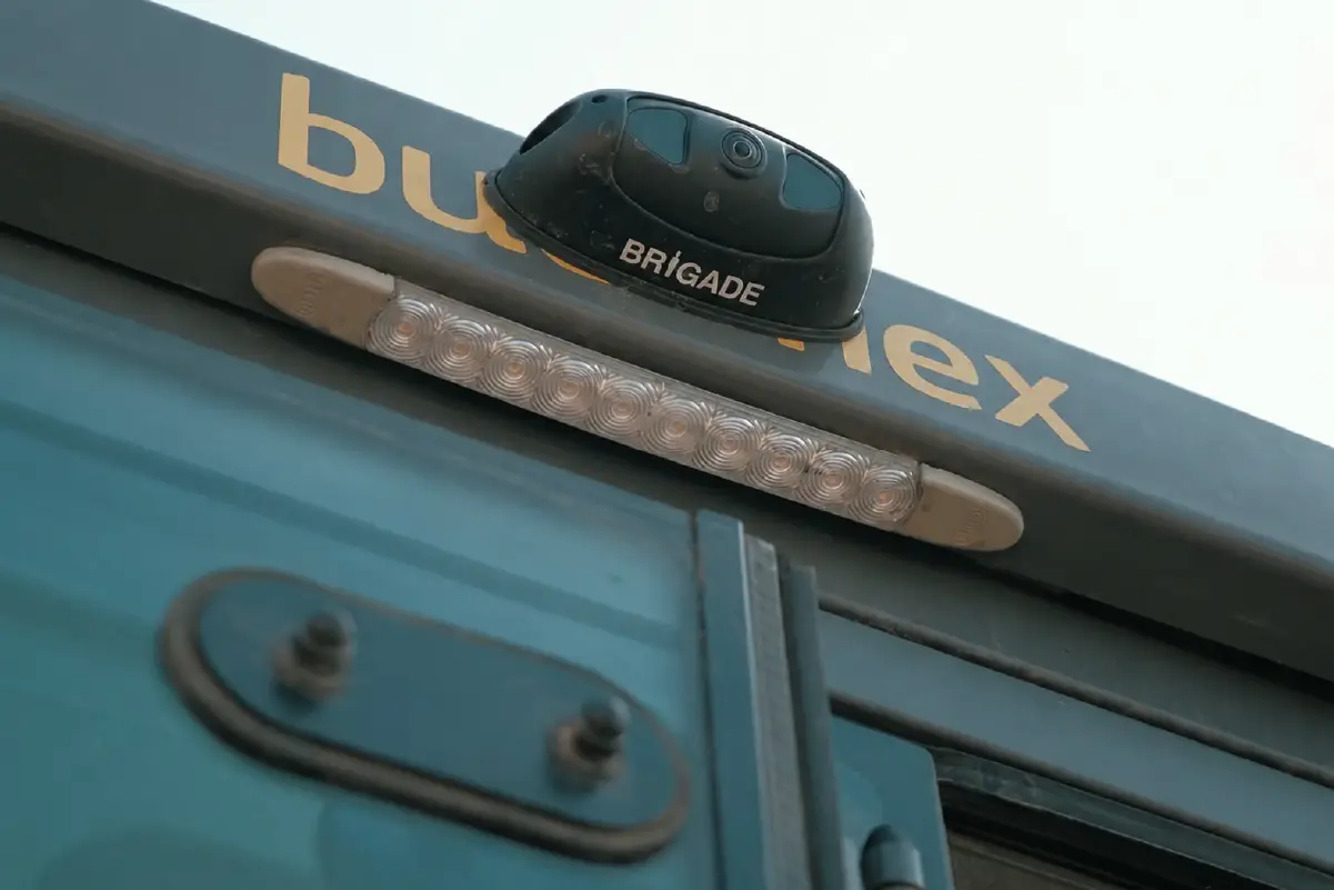 budimex-brigade-9-1200px AI Camera mounted to the back of a TVS Transport truck