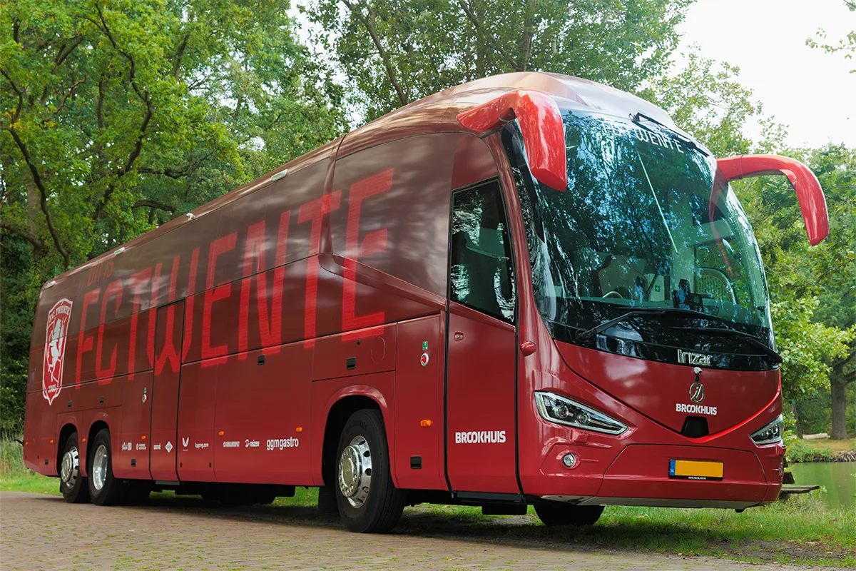 Brigade backeye®360 geïnstalleerd op een bus van Brookhuis