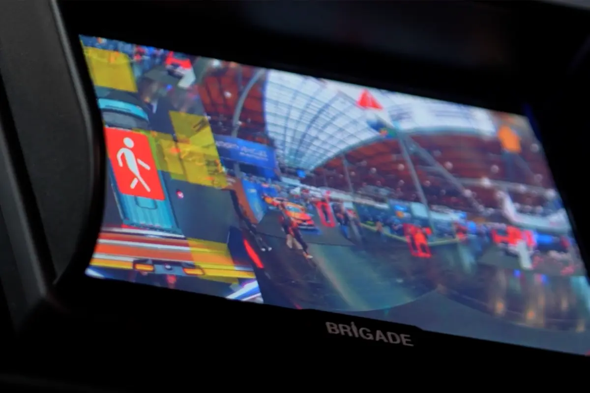 Brigade monitor showing Backeye®360 ai