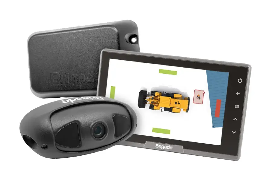 Brigade Radar OSD mit Backeye®360 AI Kamera und Backsense® Radar BS-9100 Sensor